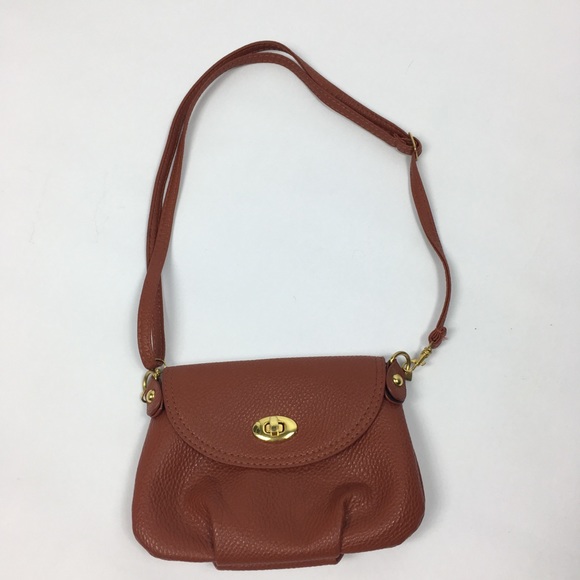 🍁 Camel brown and gold mini bag - Picture 3 of 4